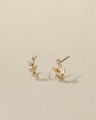 ◇Monday Edition◇ Clear Dewdrops Hoop Earrings Dewdrop Hoops — GLDN