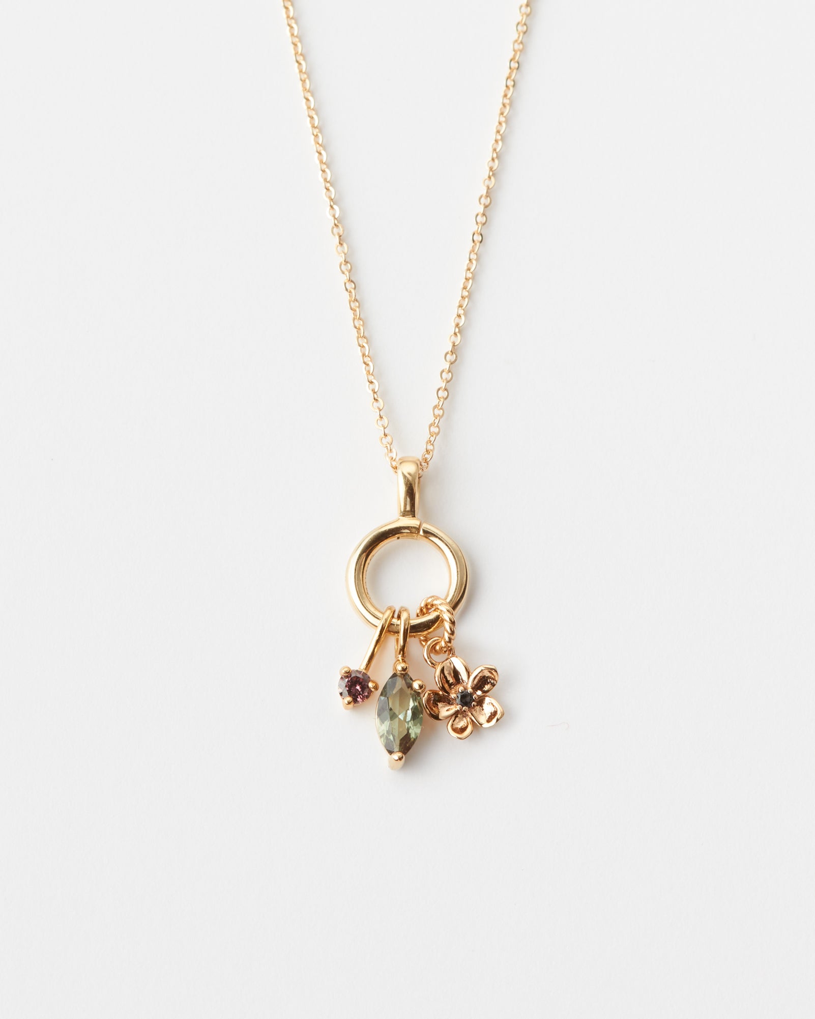 Solid Gold Charm Collector Necklace – GLDN
