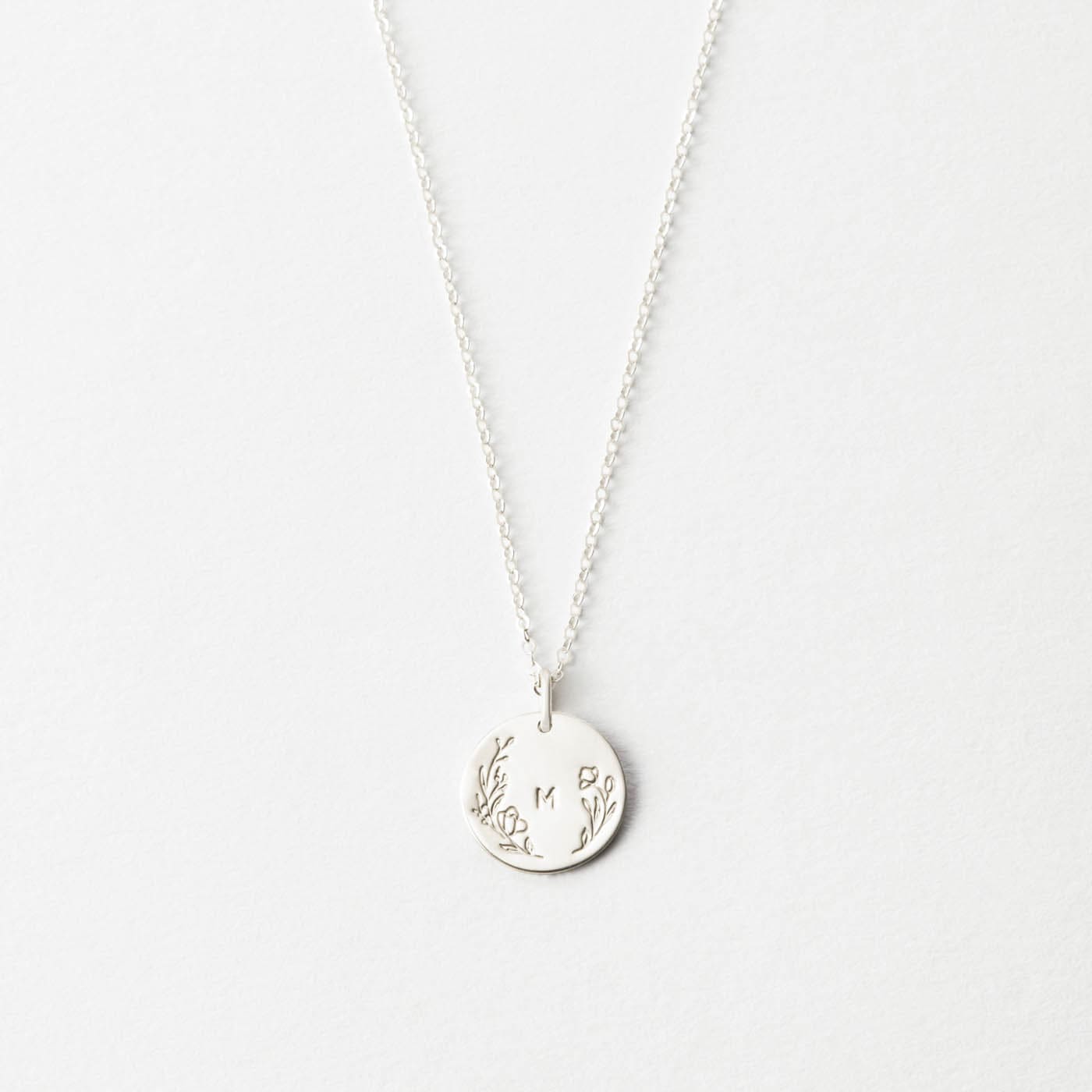 GLDN Dainty Serif Initial Necklace