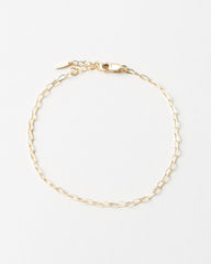 ブレスレット LANARCHIVE Ellie Clip Mini Chain Bracelet dainty-paperclip-bracelet-GF-