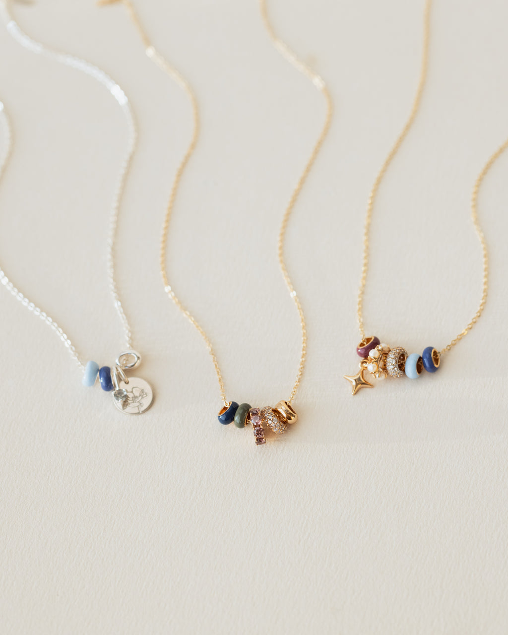 Aura Enamel Bead Necklace
