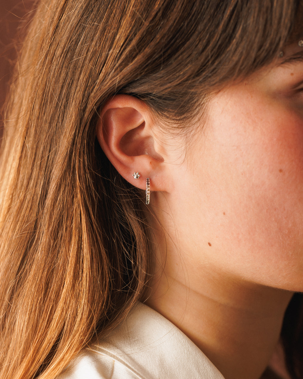 Paw Print Studs