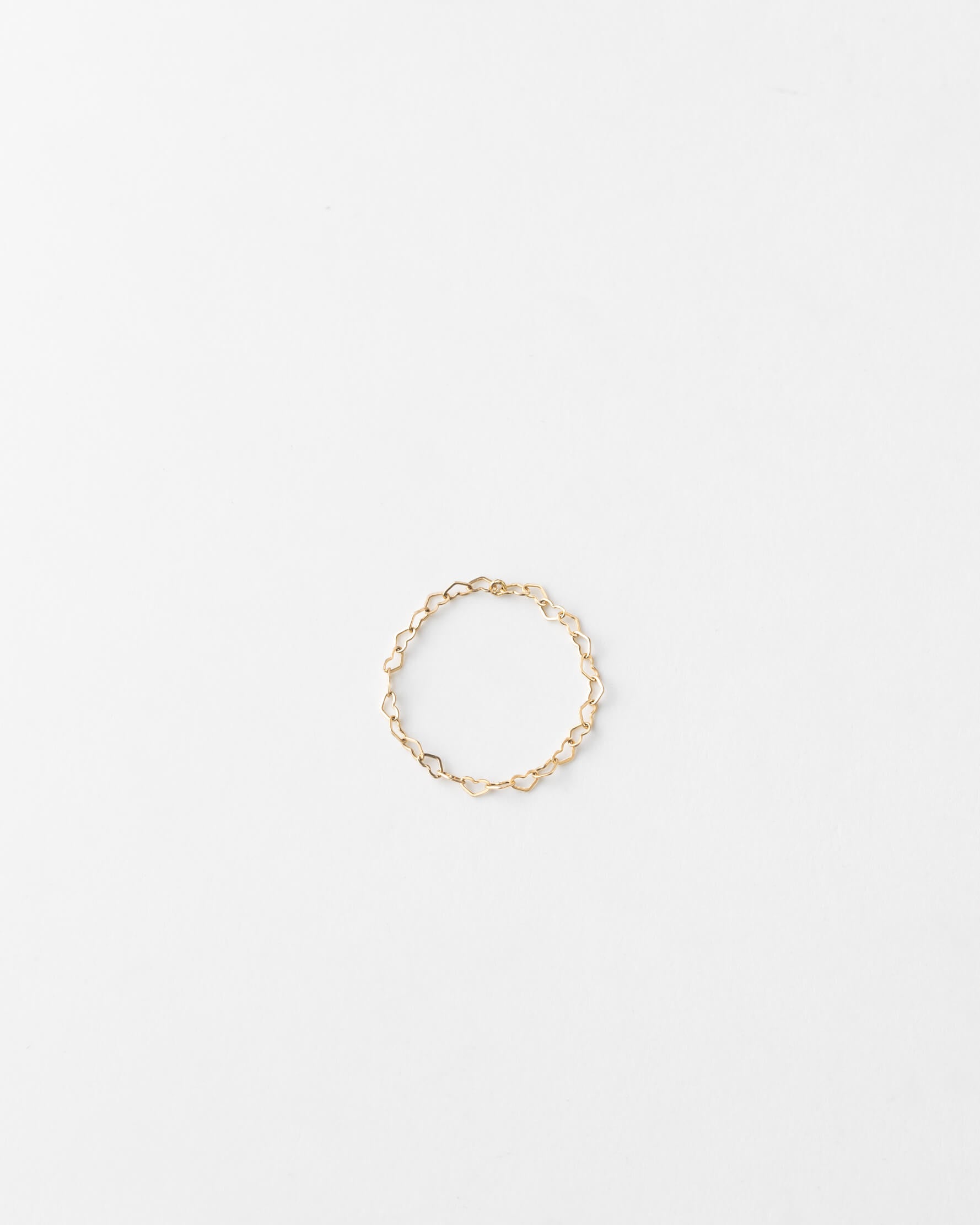 Dainty Heart Chain Ring — GLDN