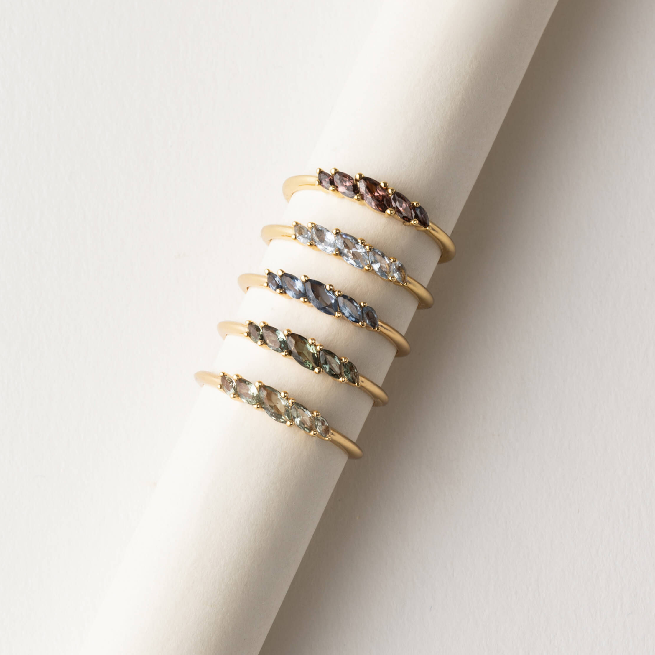 Aura Birthstone Marquise Ring