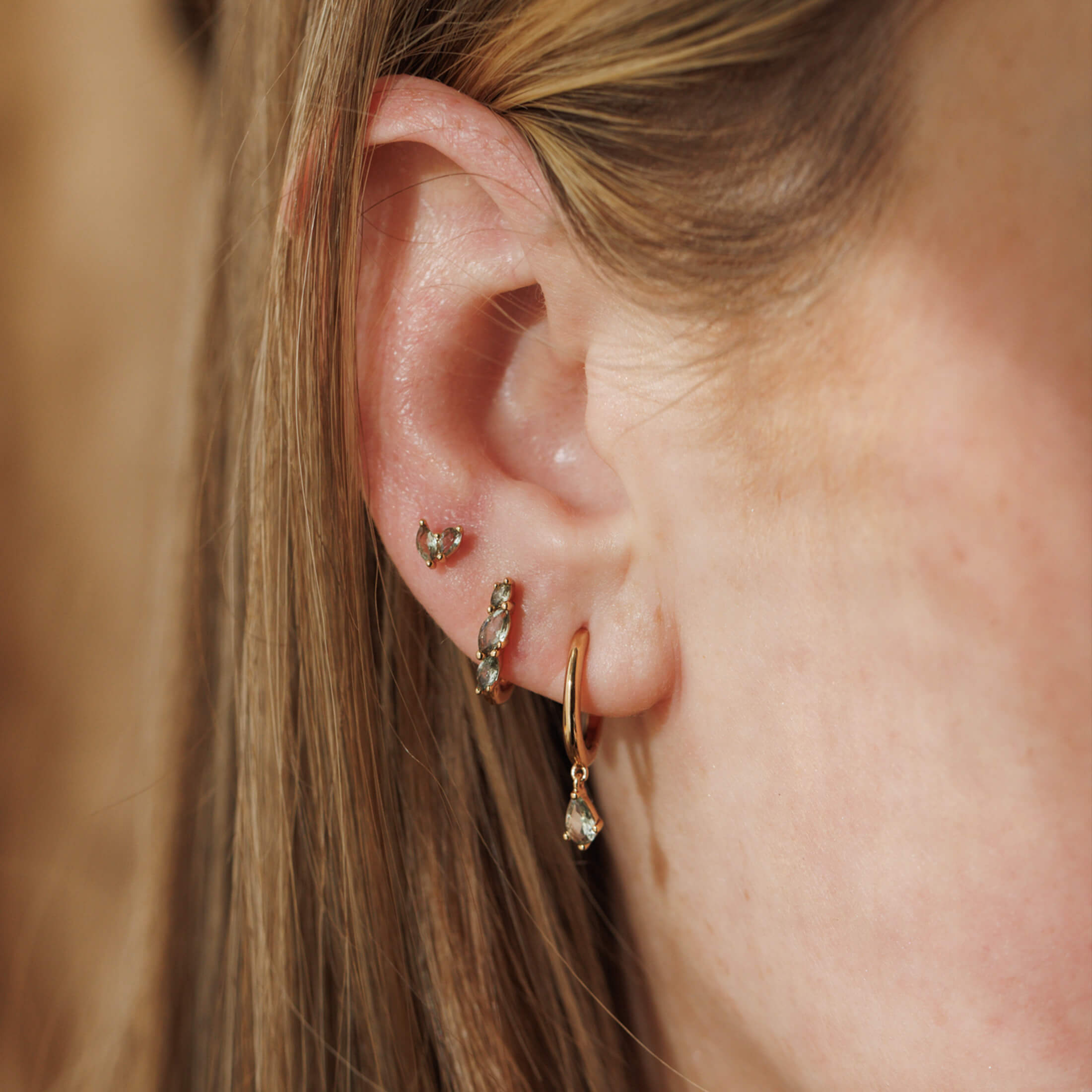 Aura Birthstone Earring Set