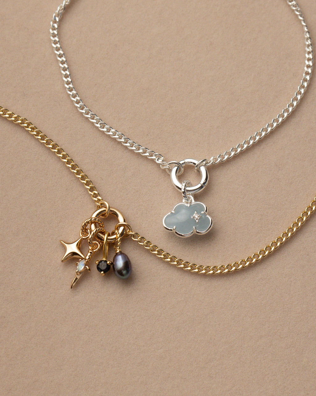 Charm Holder Curb Bracelet