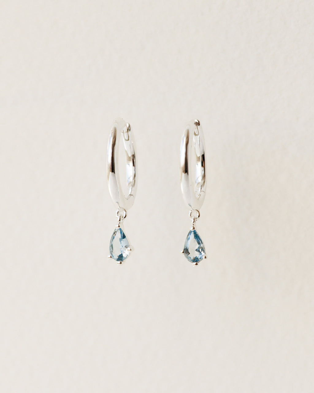 Aura Birthstone Drop Hoops