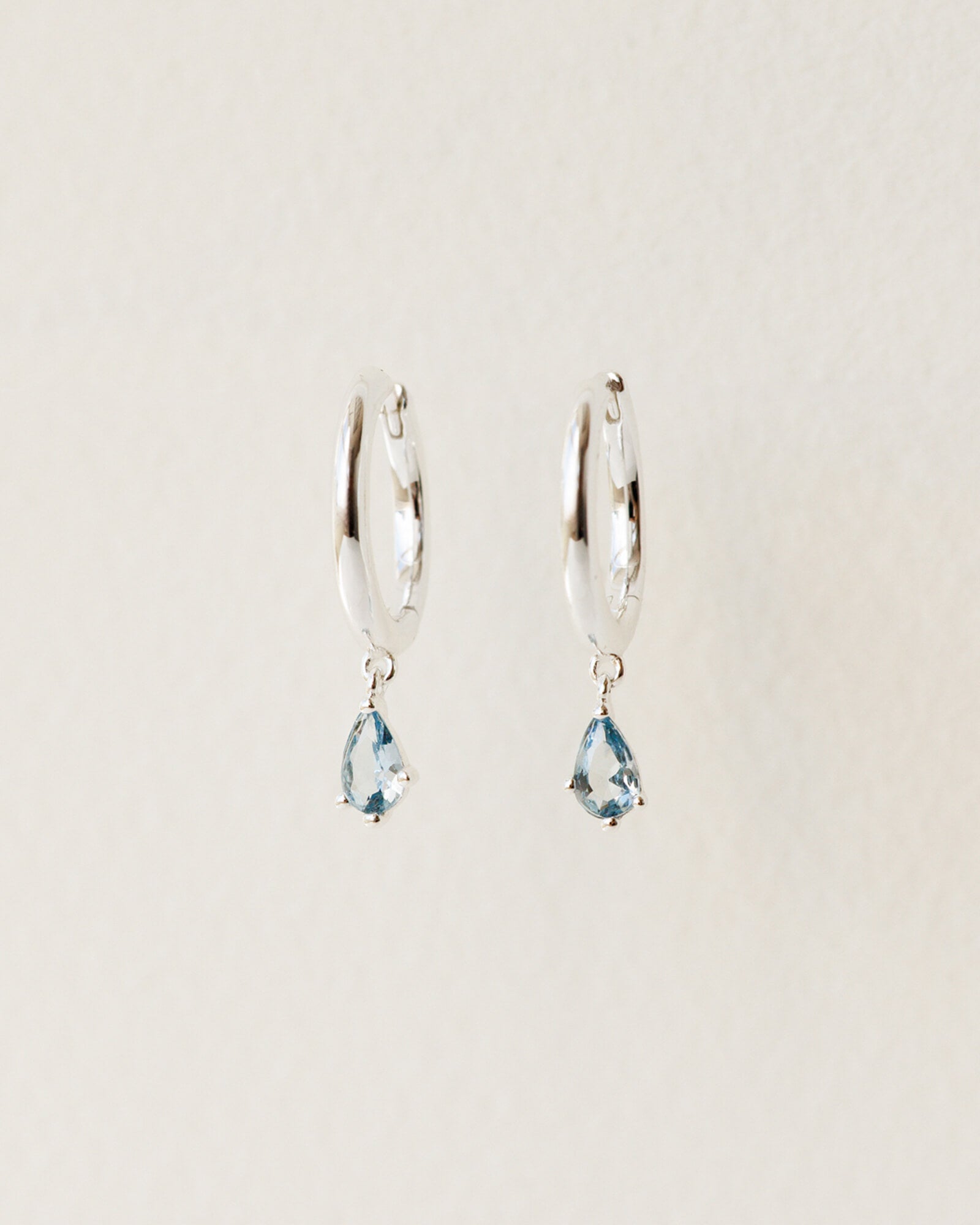 Aura Birthstone Drop Hoops
