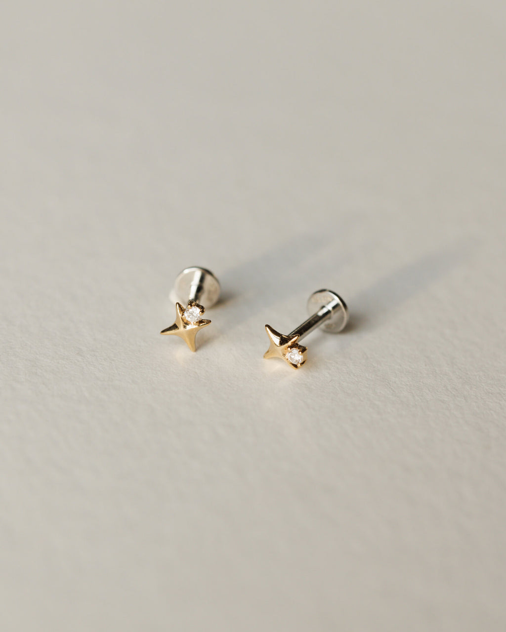 Celeste Diamond Flatback Studs