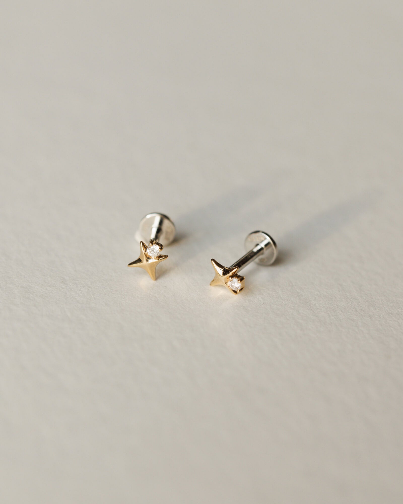 Celeste Diamond Flatback Studs