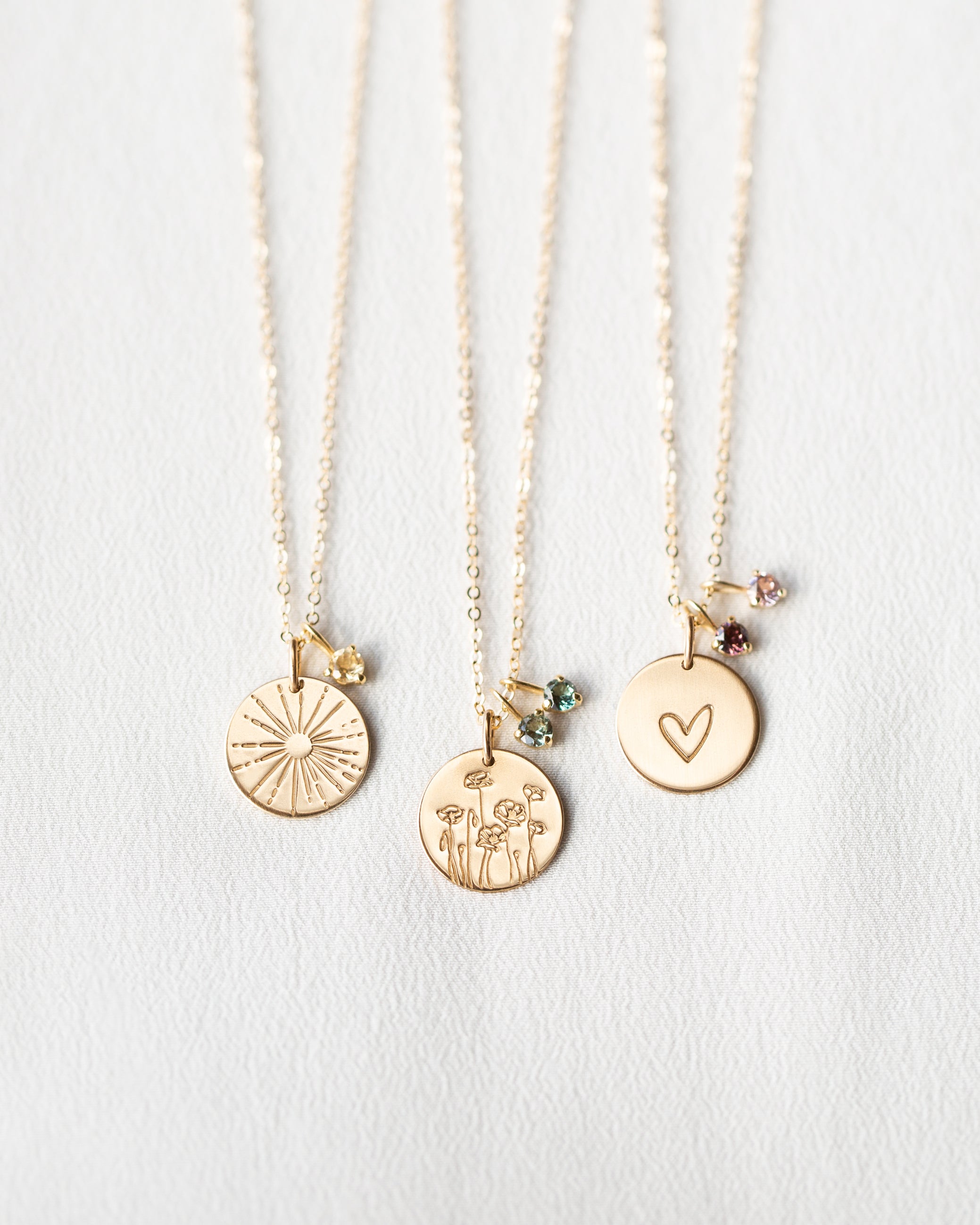 Family Birthstone Charm Necklace By Posh Totty Designs |  notonthehighstreet.com