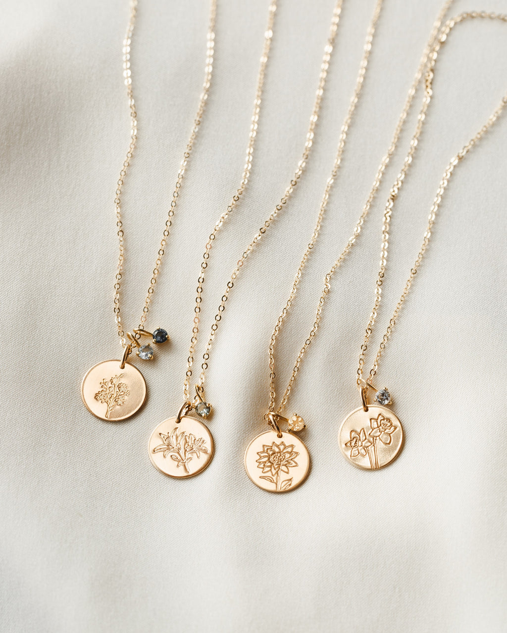 Flora Birthstone Necklace