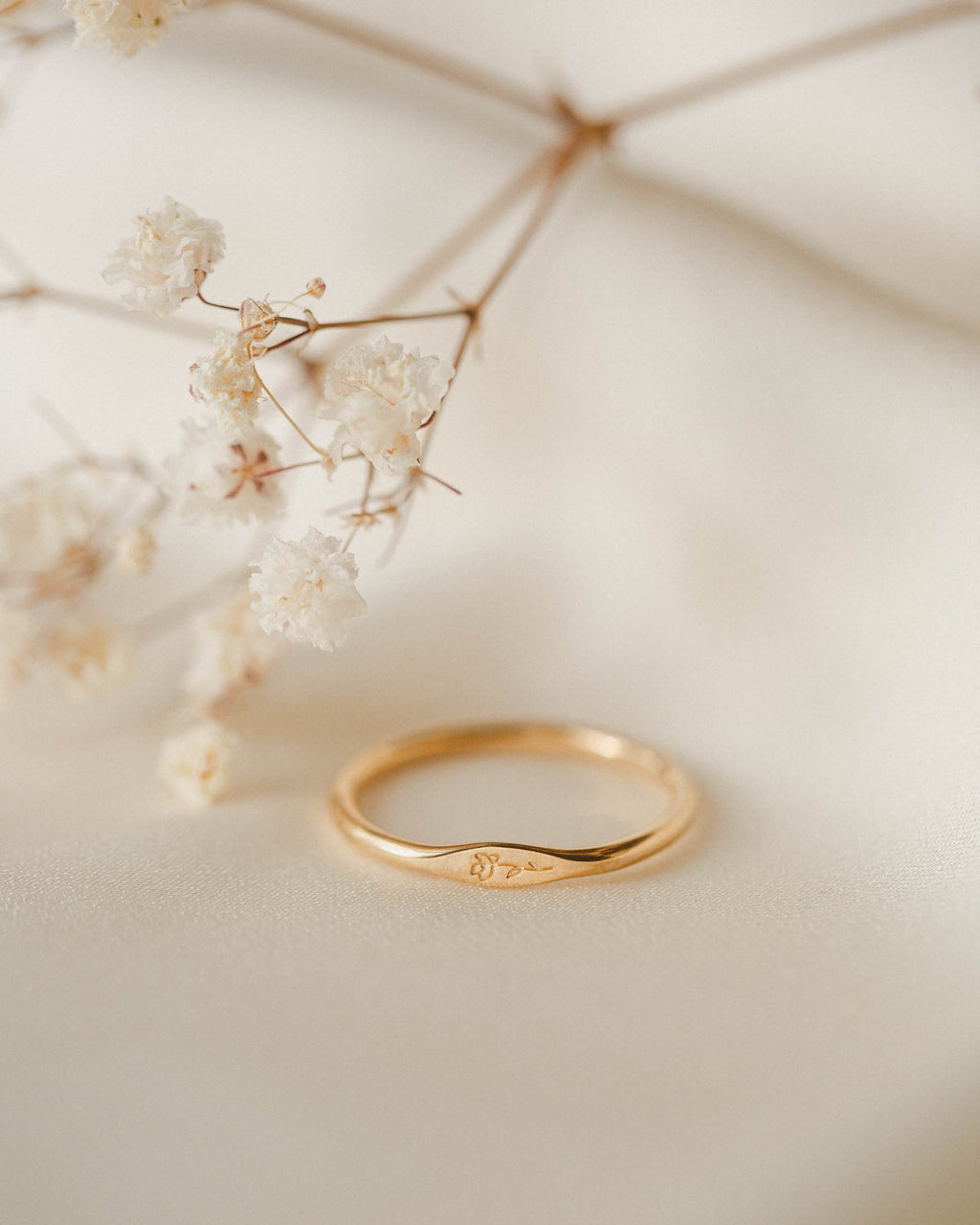 Micro Signet Ring Trio Set