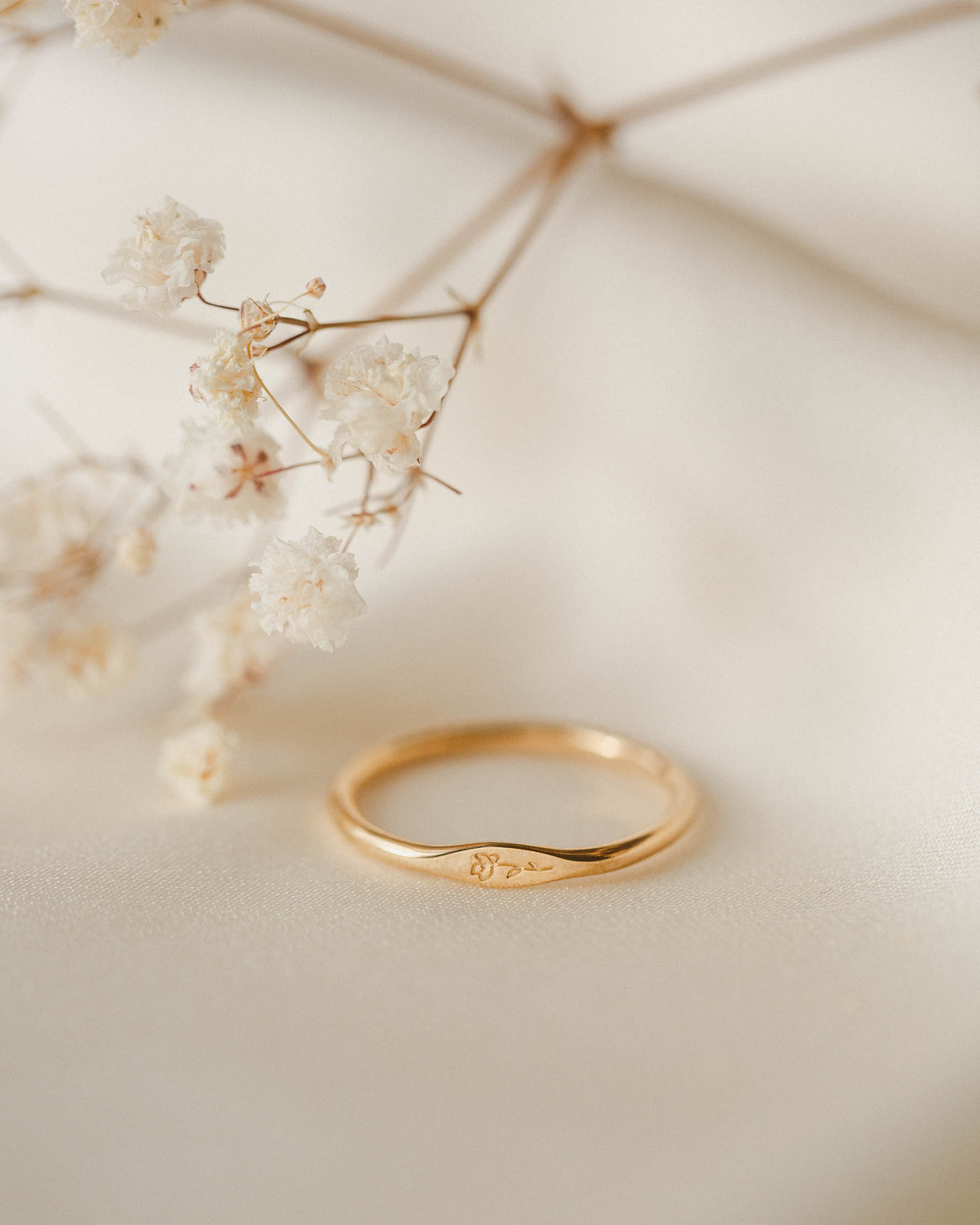 Micro Signet Ring Trio Set