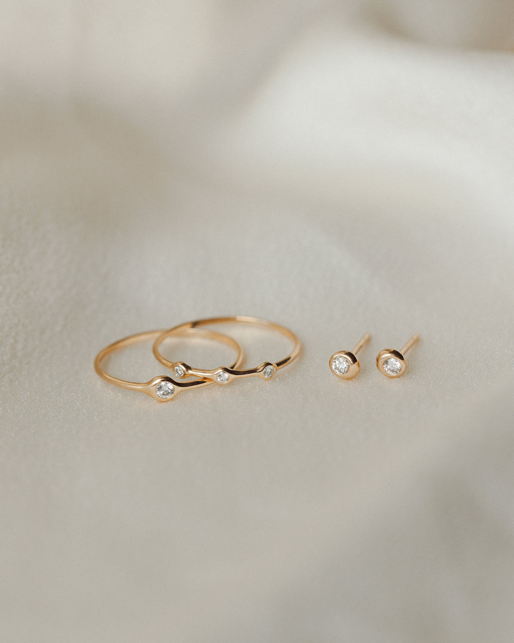 Gaia Diamond Solitaire Studs