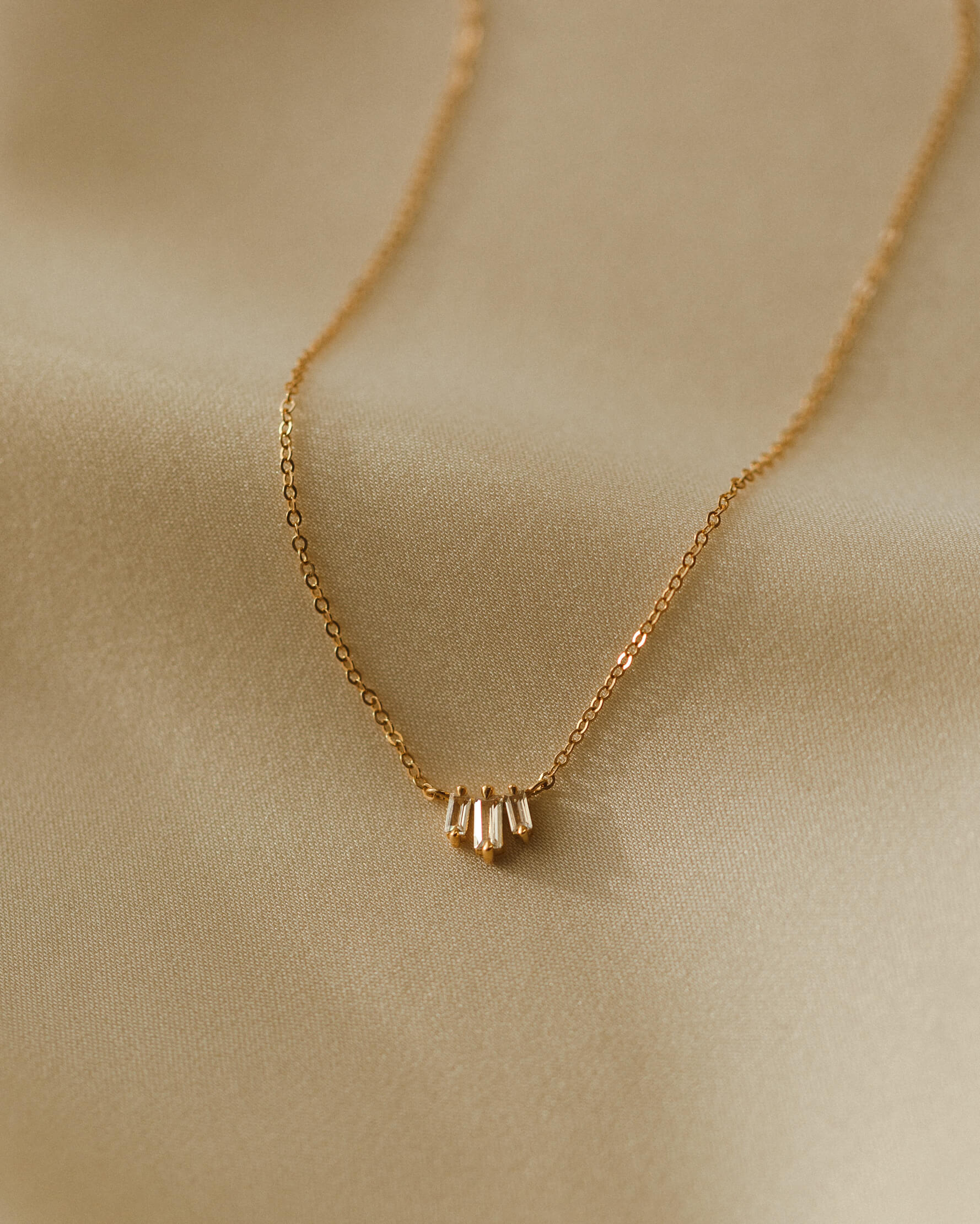Prisma White Sapphire Necklace