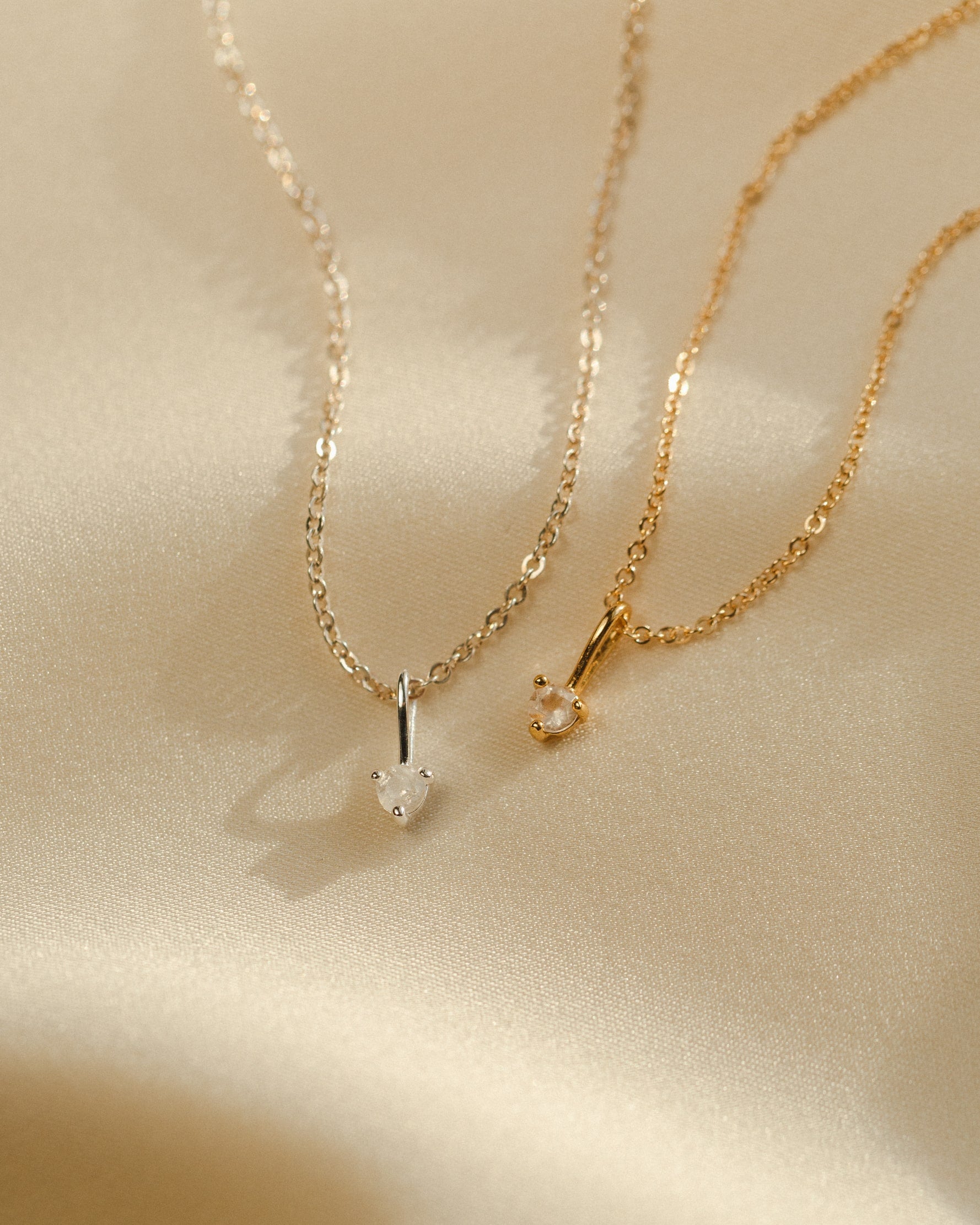 Aura Birthstone Charm Necklace