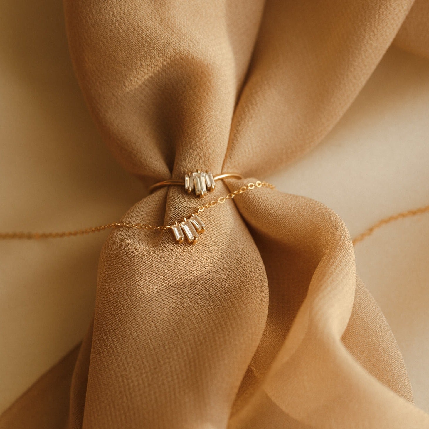 Prisma White Sapphire Necklace