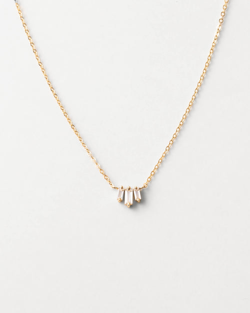 Prisma White Sapphire Necklace