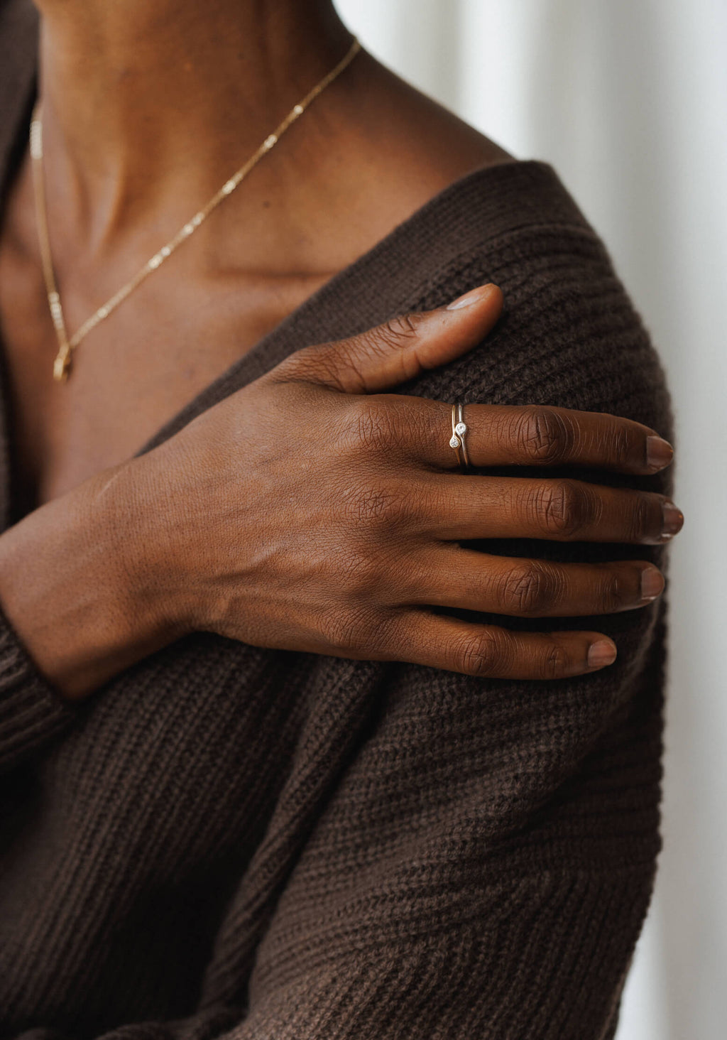 Gaia White Sapphire Solitaire Ring