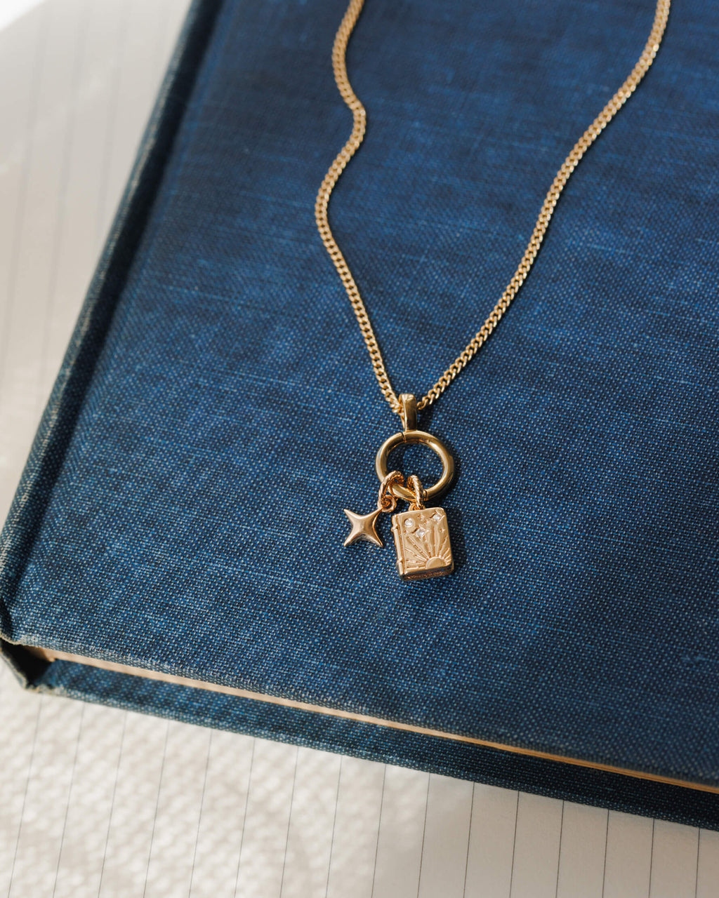 Cosmic Unfolding Book Charm