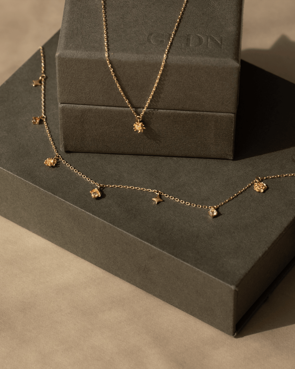 Birth Flower Solitaire Necklace