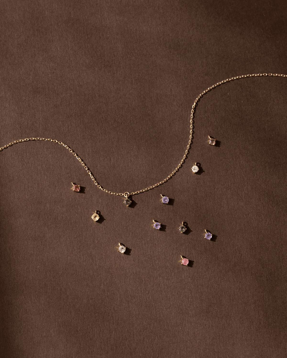Aura Birthstone Solitaire Necklace