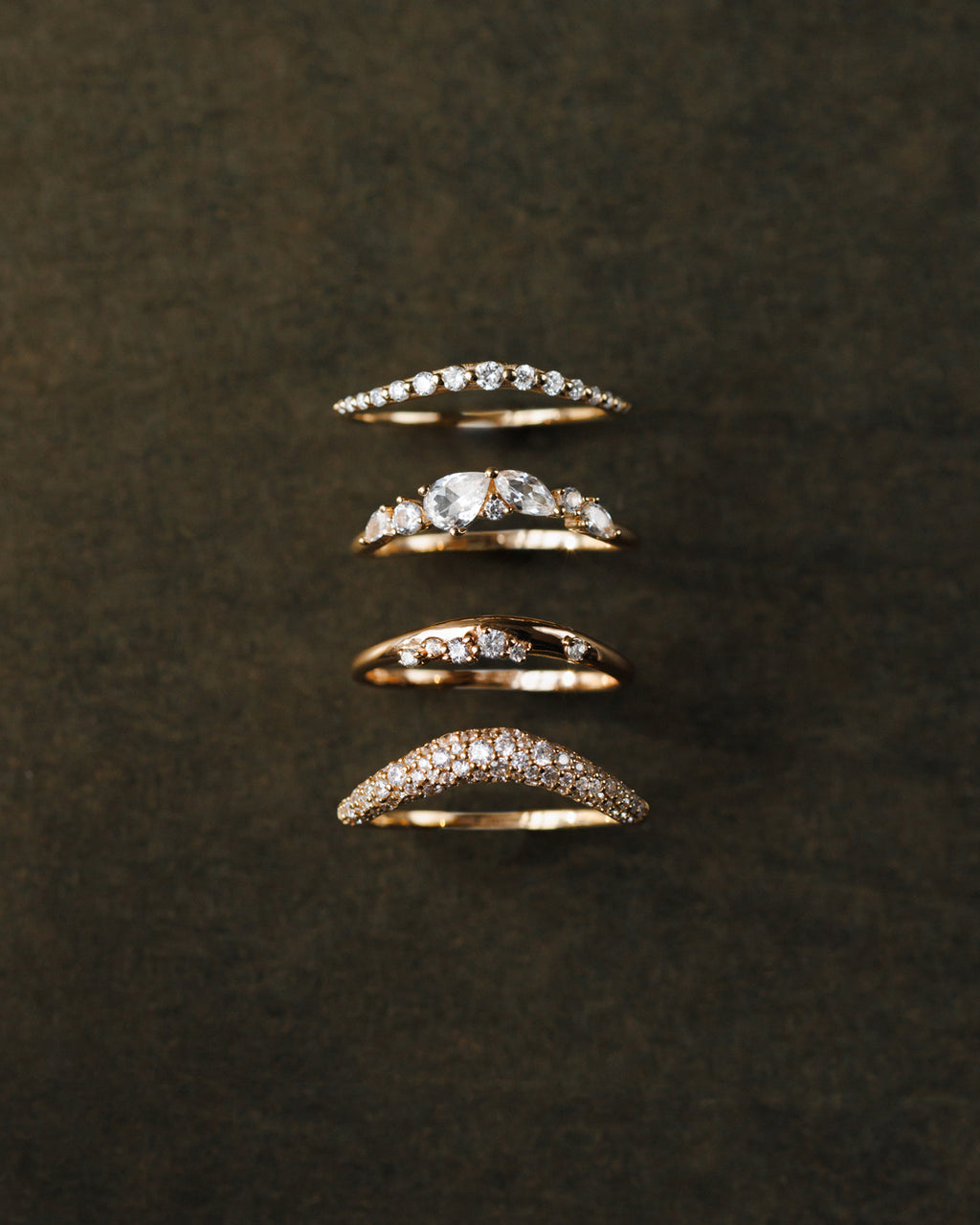 Diamond Pavé Flow Ring