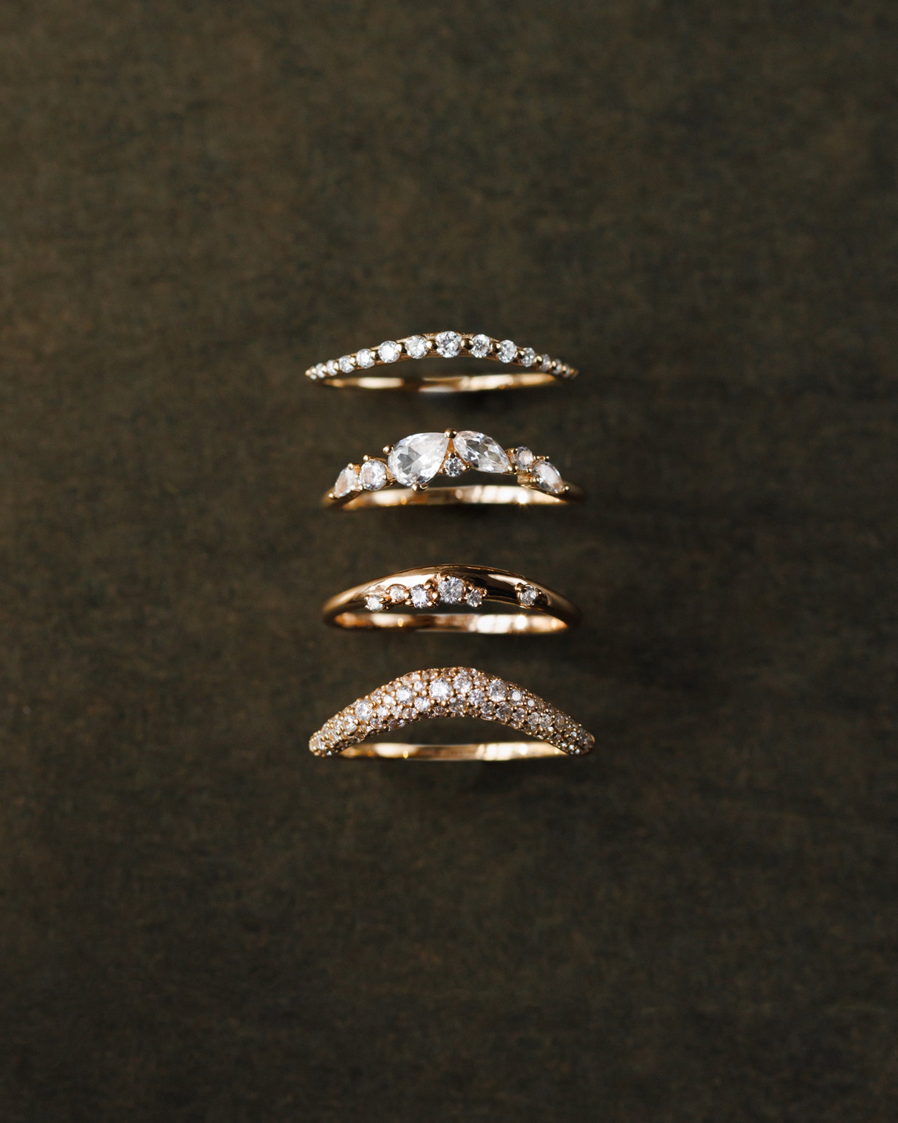 Diamond Pavé Flow Ring