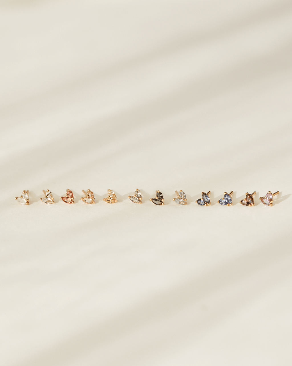 Aura Birthstone Duo Studs