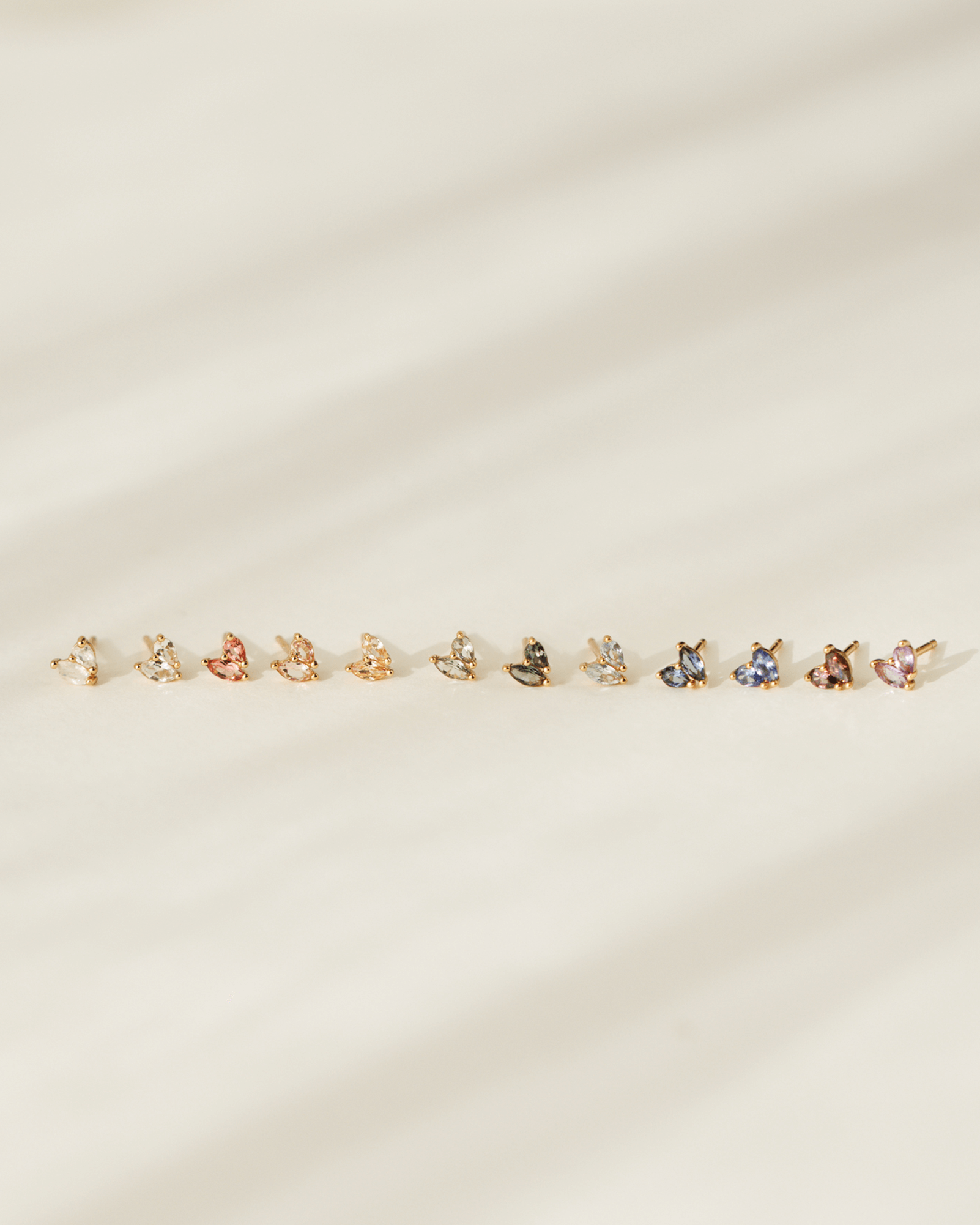 Aura Birthstone Duo Studs