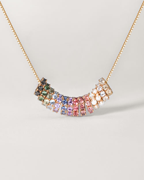 Aura Birthstone Bead Necklace