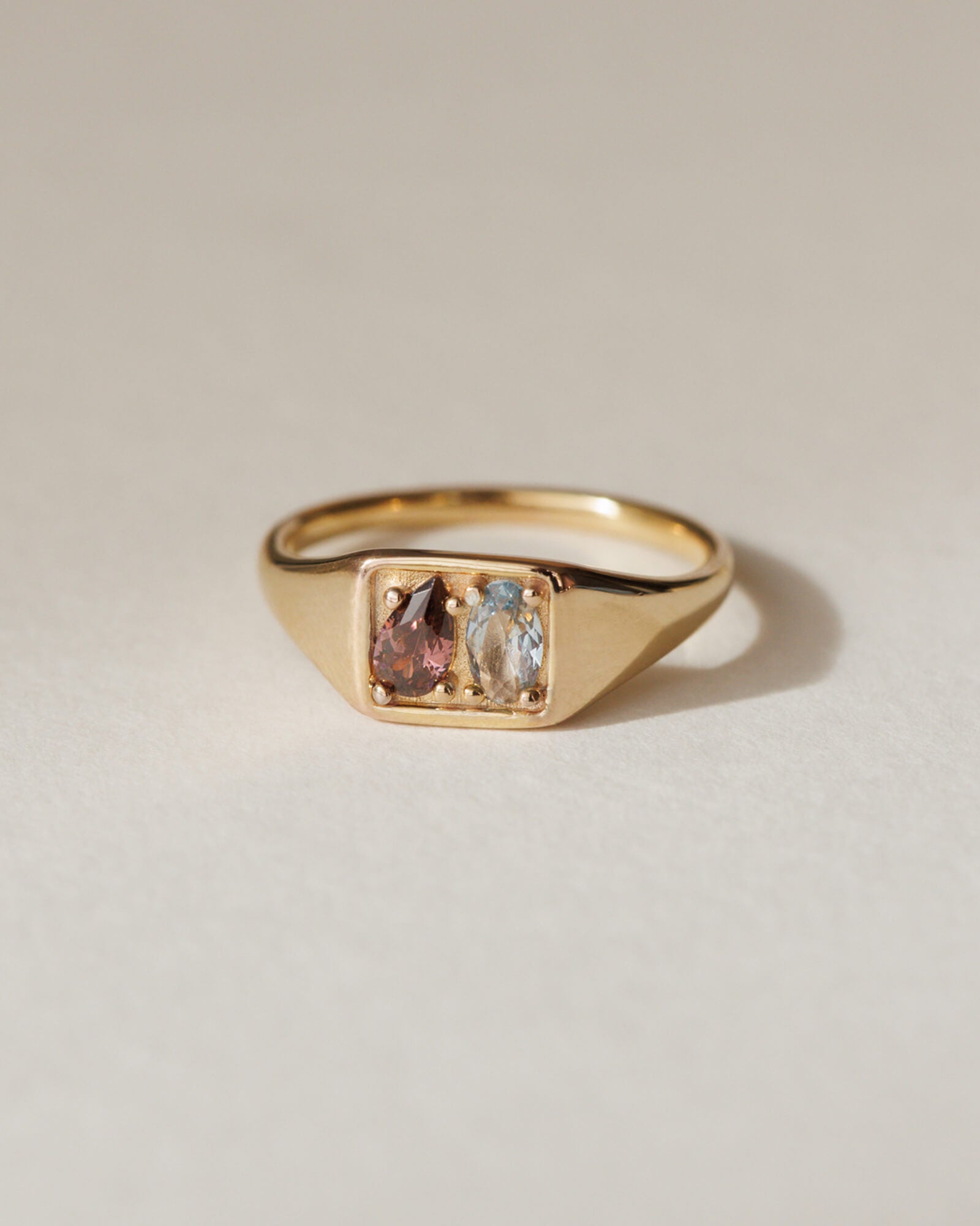 Toi et Moi Birthstone Signet