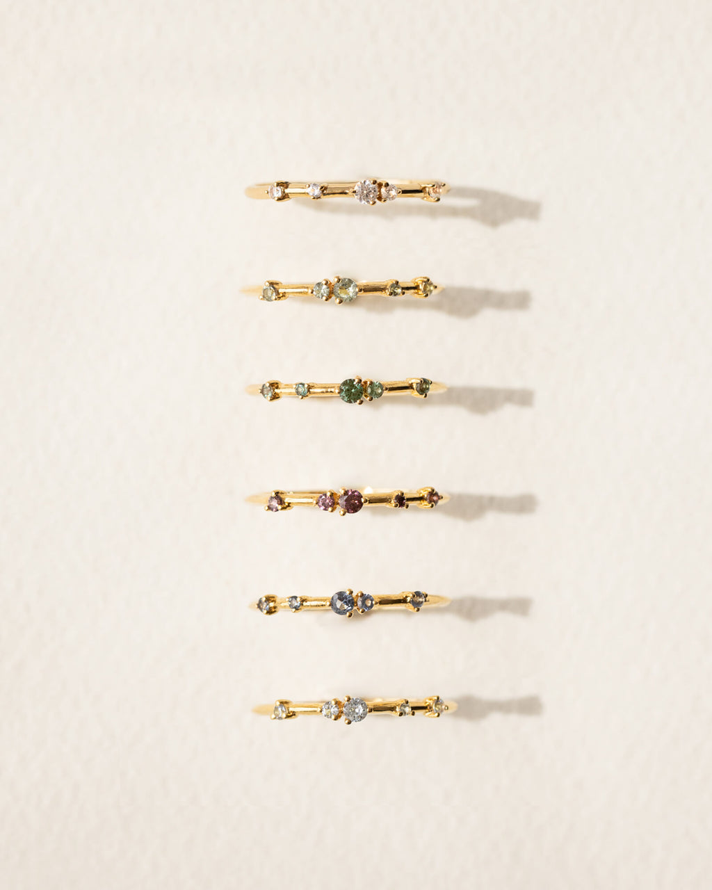 Aura Birthstone Confetti Ring