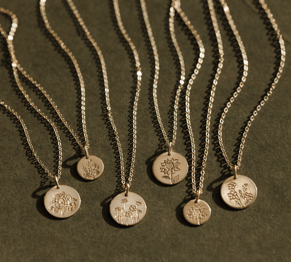 Birth Flower Necklaces