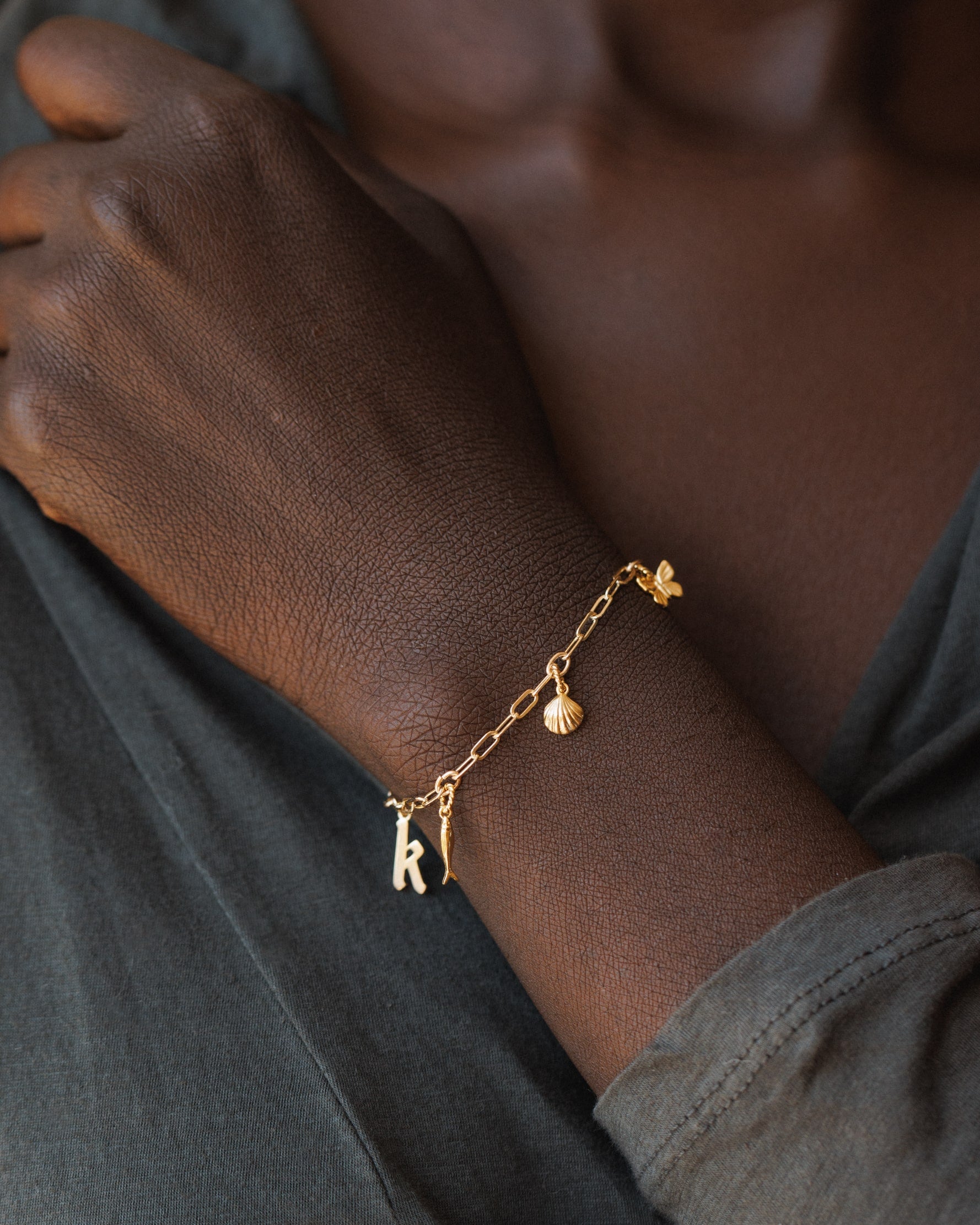 GLDN Custom Charm Bracelet 14K Gold Fill / 8′′