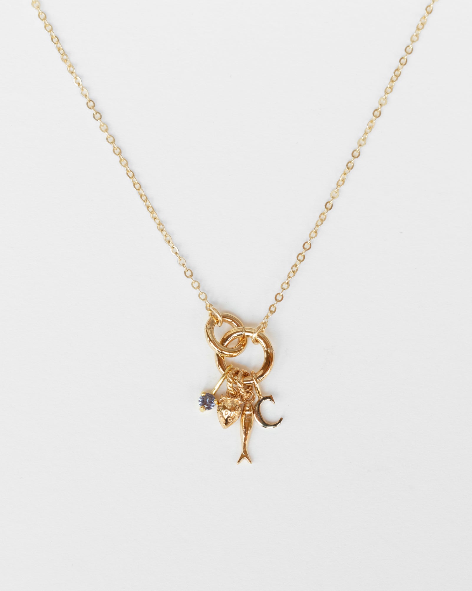 Duo Charm Holder Necklace