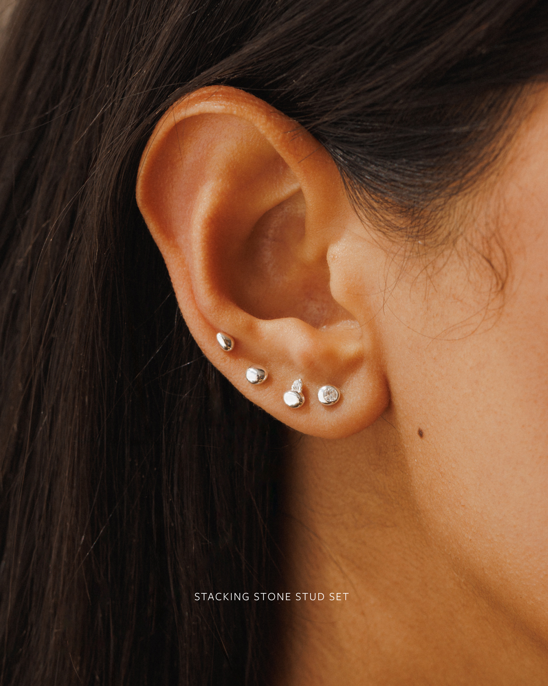 Tiny Pebble Studs
