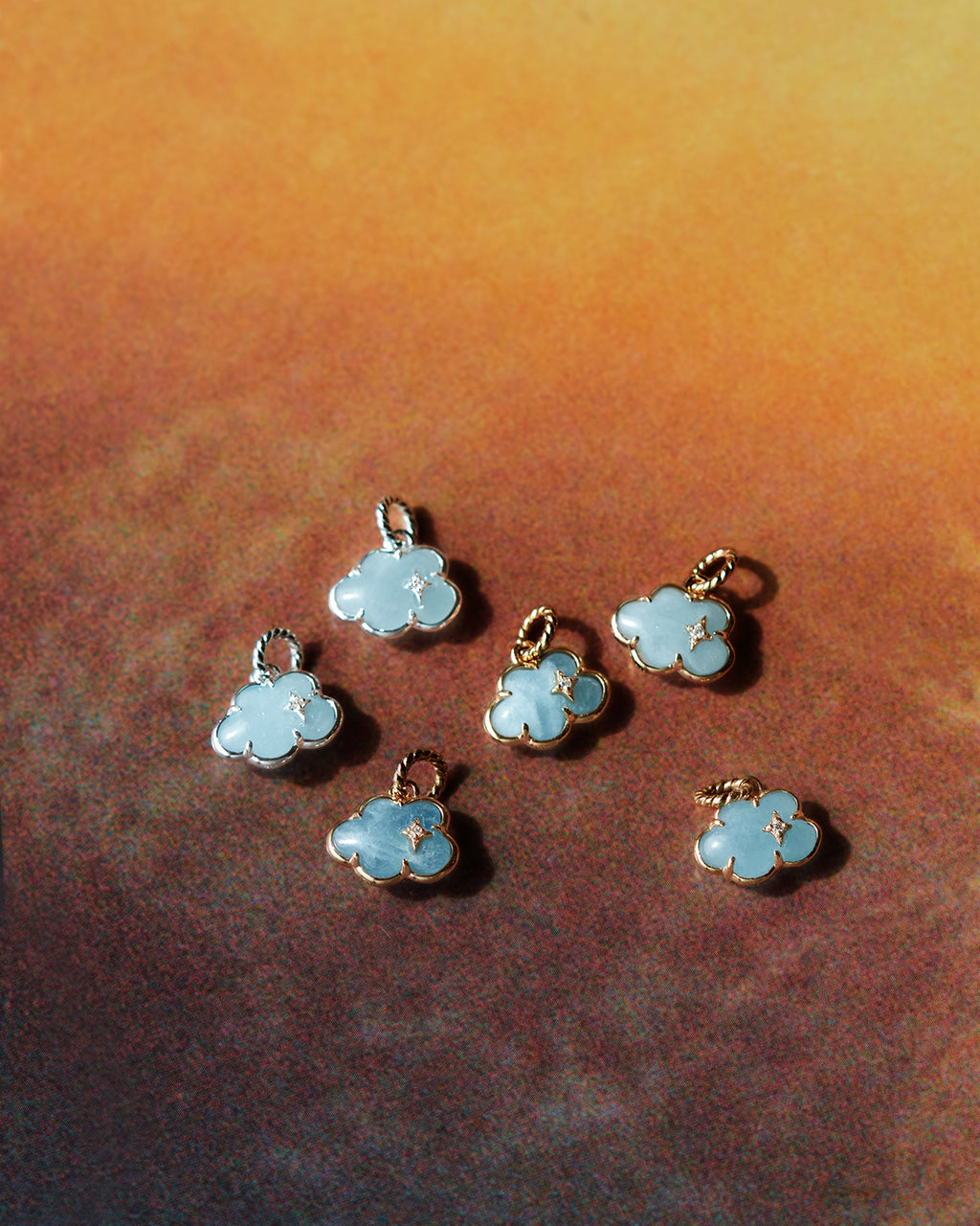 Aquamarine Cloud Charm