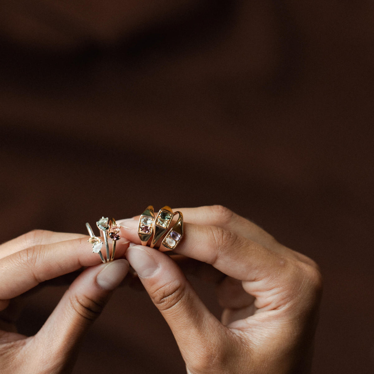 Toi et Moi Birthstone Ring