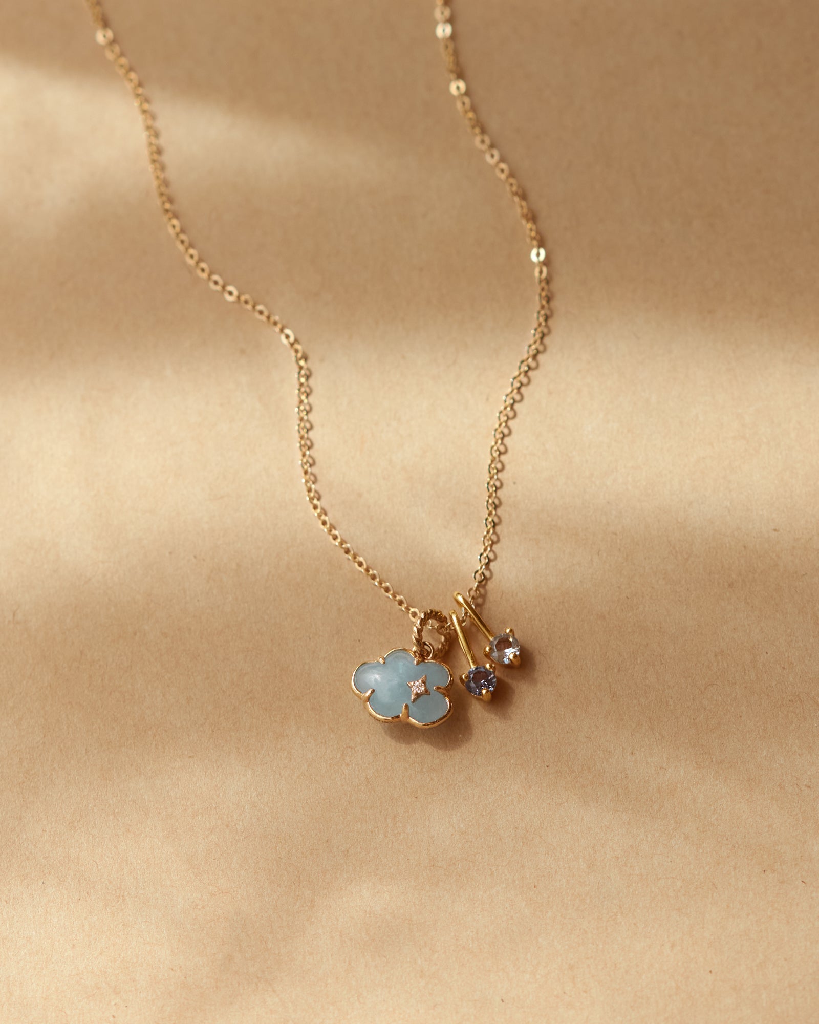Aquamarine Cloud Charm