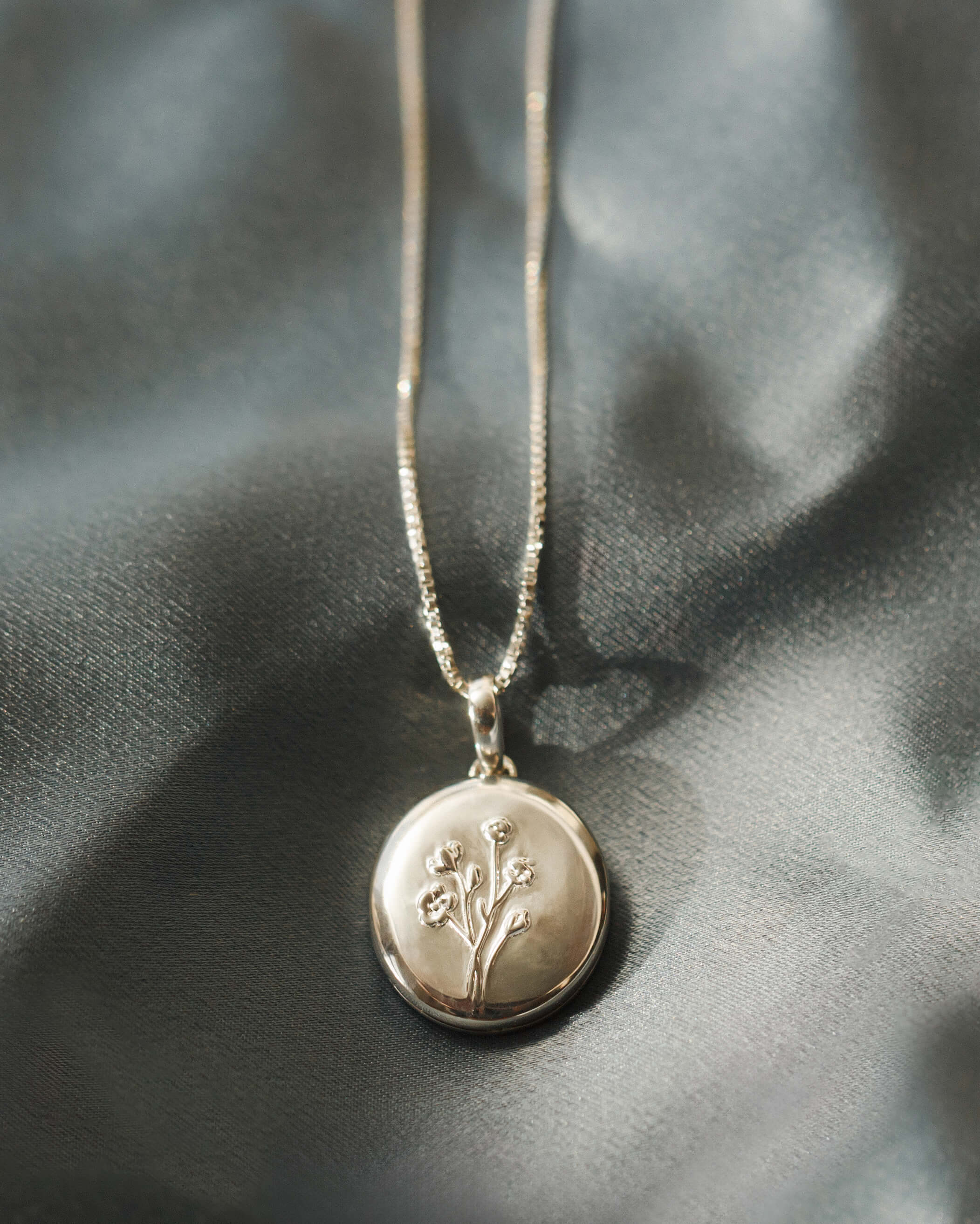 Floral Locket Necklace