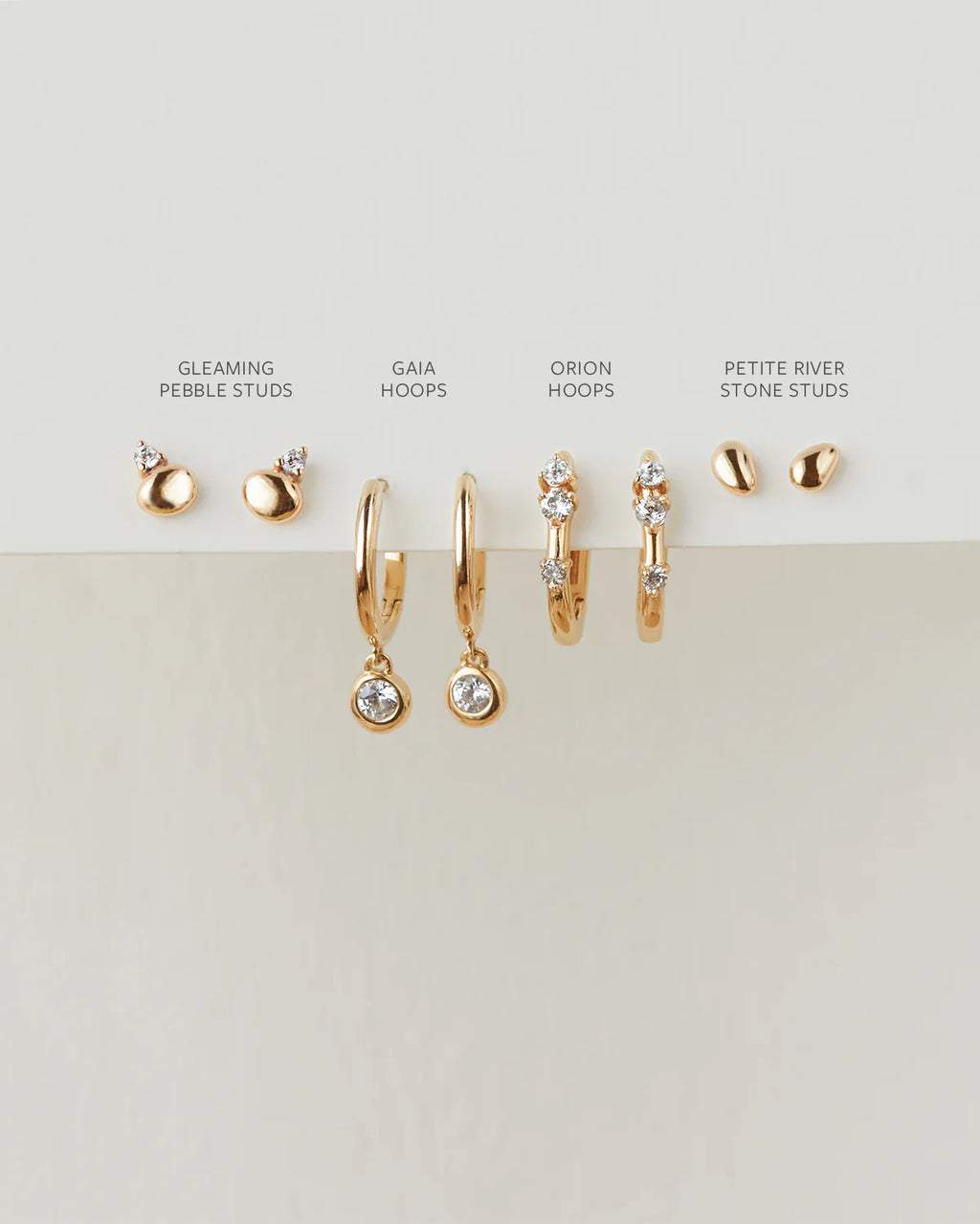 Orion White Sapphire Hoops