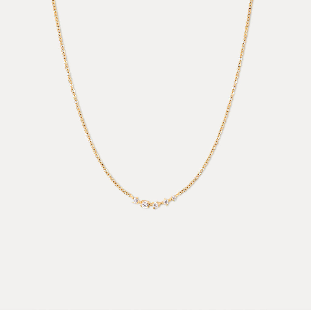 Solid Gold Starscape Necklace