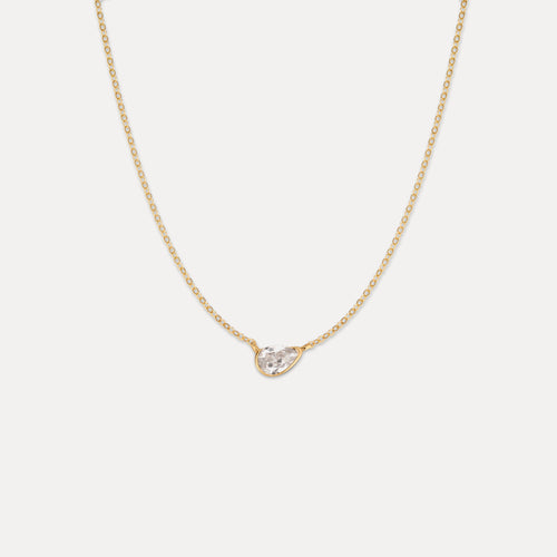 White Sapphire Zephyr Necklace