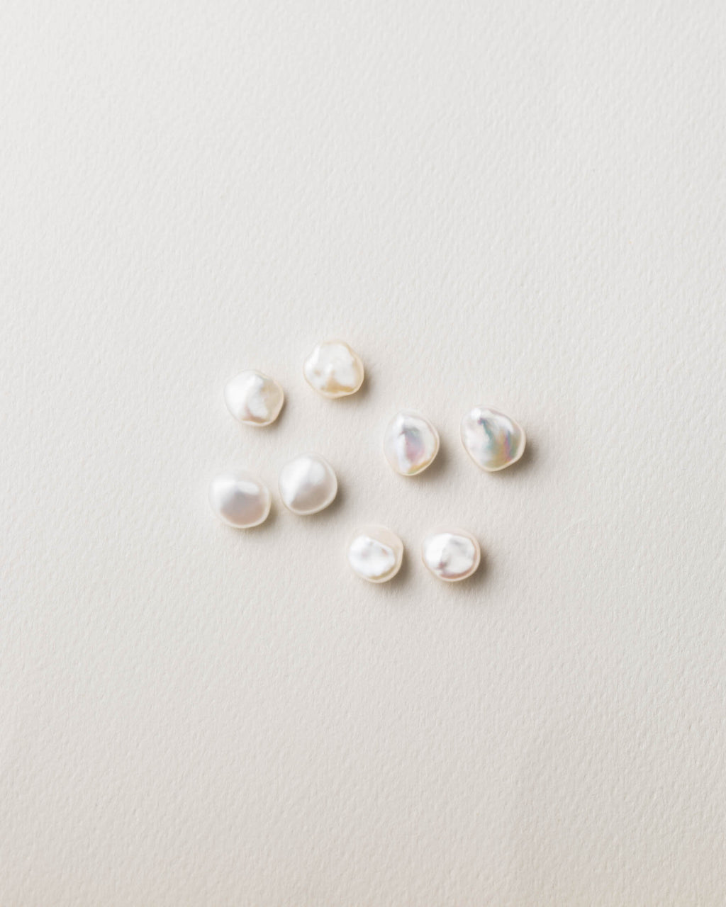 GLDN organic pearl stud earrings.