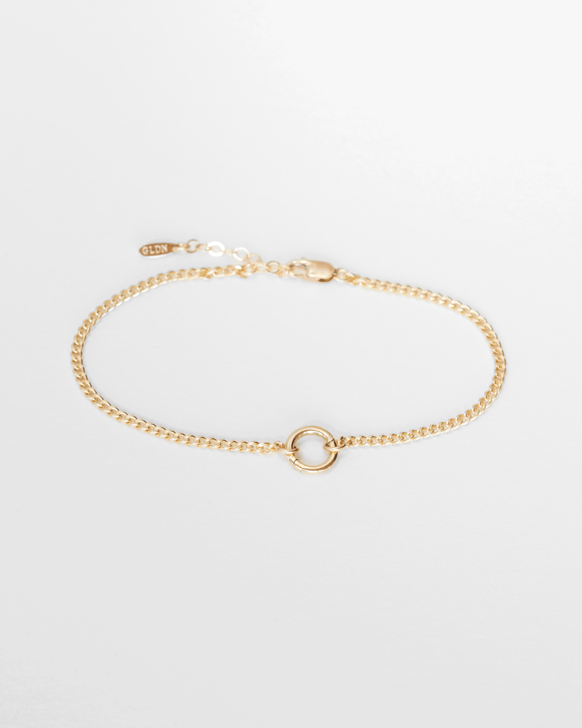 Charm Holder Curb Bracelet