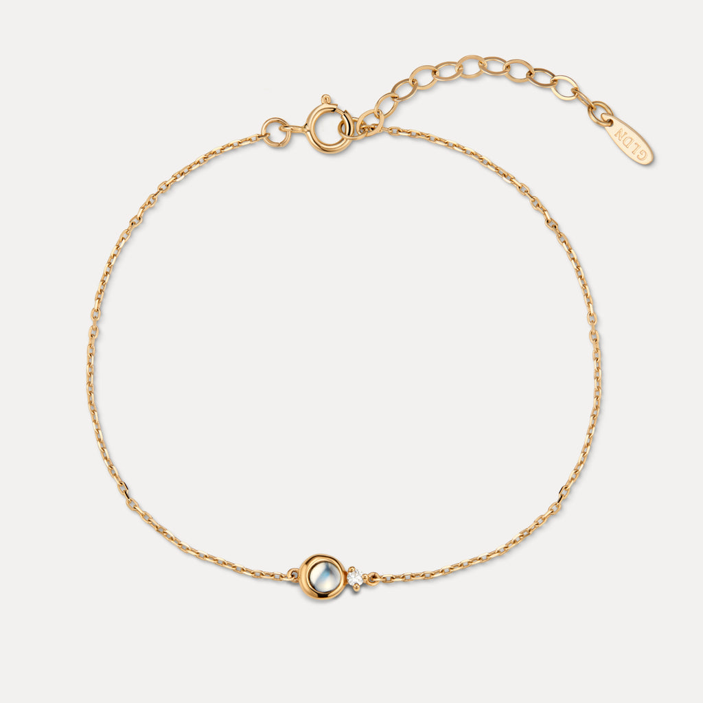 Solid Gold Moonstruck Bracelet