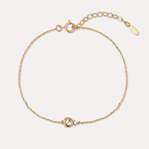 Solid Gold Moonstruck Bracelet
