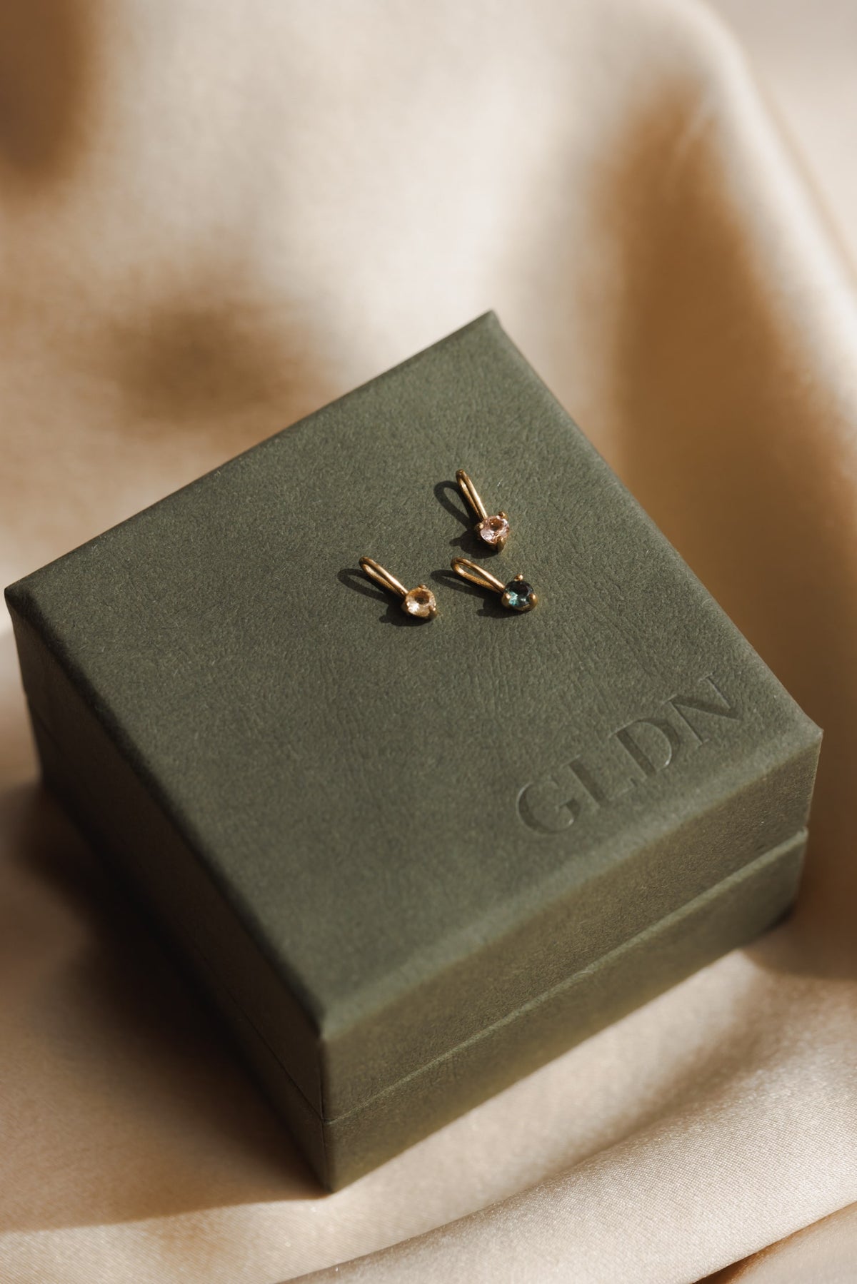 Extra Solid Gold Aura Birthstone Charm – GLDN